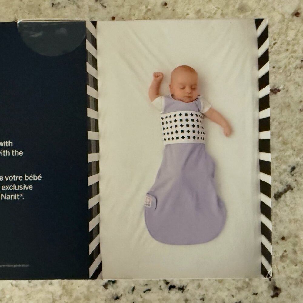 NWT Nanit Breathing Wear Sleeping Bag 6-12 Months Purple